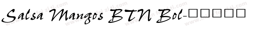 Salsa Mangos BTN Bol字体转换